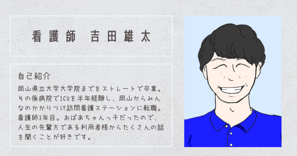 プロフィールカード-吉田雄太※本人希望で似顔絵となってます。