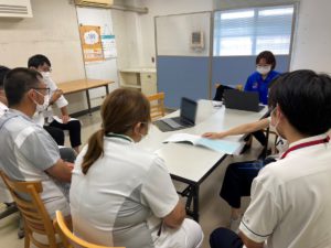 みんなのかかりつけ訪問看護ステーション昭和店の病院での退院後報告会